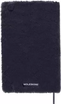 Блокнот Moleskine из искусственного меха в твердом переплете в горизонтальную линейку большого размера темно-синего цвета LCFUR31ABOX
