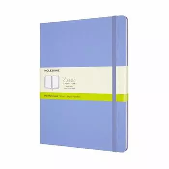 Блокнот Moleskine Note Classic, твердый переплет, простой, размер XL, высота 19 см, цвет Hydrage Blue QP092B42 (Ширина 25 см)