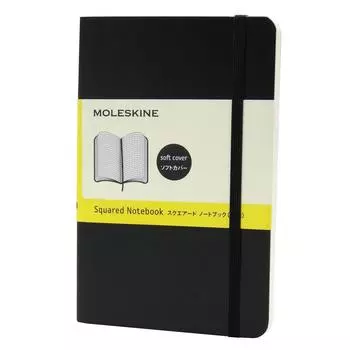 Блокнот Moleskine Note Classic в мягкой обложке, карманный, размер 9 см x высота, черный QP612 (Ширина 14см)