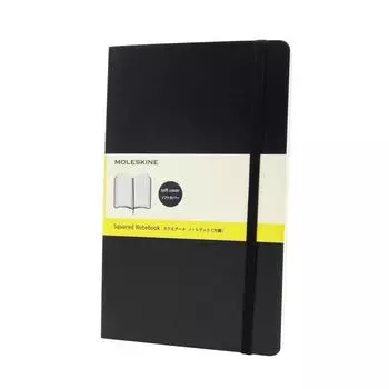 Блокнот Moleskine Note Classic в мягкой обложке, большой размер 13 см x высота, черный QP617 (Ширина 21см)