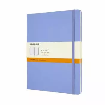 Блокнот Moleskine Note Classic в твердом переплете в горизонтальную линейку, размер XL 19 см x высота, цвет Hydrage Blue QP090B42 (Ширина 25 см)