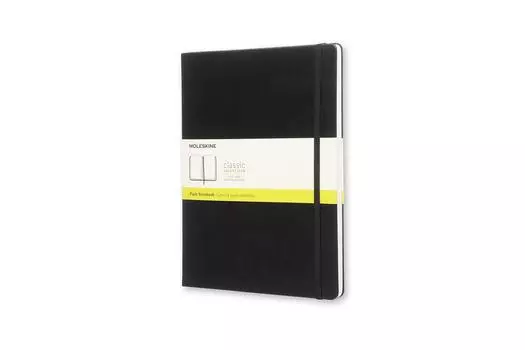 Блокнот Moleskine Note Classic в твердом переплете, размер XL, черный QP092