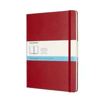 Блокнот Moleskine Note Classic в твердом переплете в горошек, размер XL, высота 19 см, красный QP093F2 (Ширина 25 см)