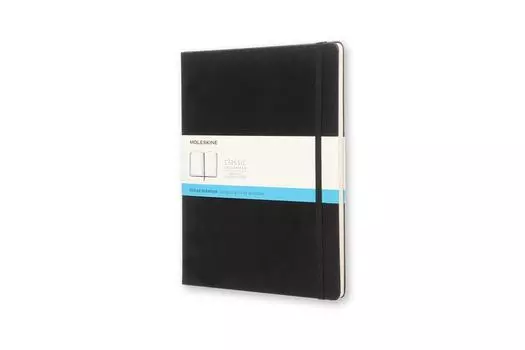 Блокнот Moleskine Note Classic в твердом переплете в горошек размера XL, черный QP093