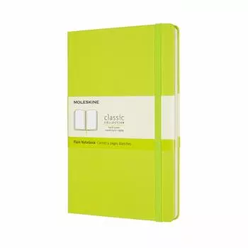 Блокнот Moleskine Note Classic в твердом переплете, простой, большого размера, 13 см x высота, лимонно-зеленый QP062C2 (Ширина 21см)