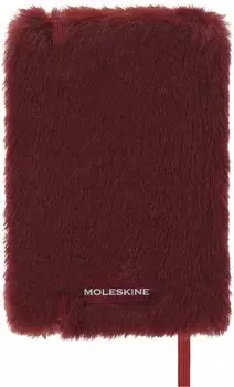 Блокнот Moleskine Note из искусственного меха, твердый переплет, простой, размер XS, кленовый, красный, LCFUR13ABOX