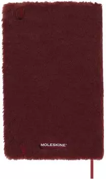 Блокнот Moleskine Note из искусственного меха в твердом переплете, горизонтальная линейка, большого размера, кленовый красный LCFUR31CBOX