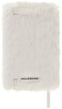 Блокнот Moleskine Note из искусственного меха в твердом переплете, размер XS, кремовый, белый, LCFUR13BBOX