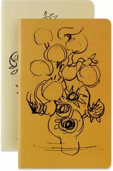 Блокнот Moleskine Vincent van Gogh Cahiers Journal, набор из 2 штук, горизонтальная линейка, большой размер, ширина х 21 см SKQP316VANGOGH (13см в высоту)