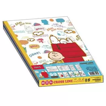 Блокнот Nakabayashi Cross Line B5, А-линовка, 5 книг, серия Snoopy Merry 67946