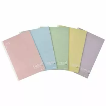 Блокнот Nakabayashi Swing Logical с антибактериальной обложкой, полу-B5/B-линованный/30 листов, дымчатый цвет, упаковка из 5 книг NB514B-5P