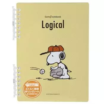 Блокнот Nakabayashi Swing Logical W Ring (Тип замены) Snoopy A5 А-образный желтый 65870
