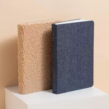 Блокнот On-the-Go Inspiration Обложка из искусственной овечьей джинсовой ткани Плотная бумага 160 г Еженедельный планировщик для письма темно-синий