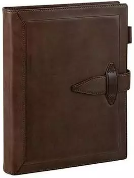 Блокнот Reimei Fujii Da Vinci Grande Loloma Classic System, размер A5, кольцо 30 мм, темно-коричневый DSA1162E