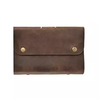 Блокнот ROTERDON System из натуральной кожи, блокнот A6, 80 страниц, 6 отверстий, внутренний диаметр, стандартная обложка с отрывными листами, кожа, сшитая вручную, оригинальная ручная работа, 3 коричневый