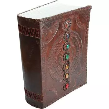 Блокнот ручной работы «Книга теней», офисный дневник, школьная книга, 10X13, большой, 600 страниц 10 x 13 x 5 in коричневый