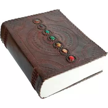 Блокнот ручной работы «Книга теней», офисный дневник, школьная книга, 10X13, большой, 600 страниц 10 x 13 x 5 in коричневый