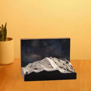 Блокнот с 3D-резьбой для заметок и календаря, использование на рабочем столе No calendar