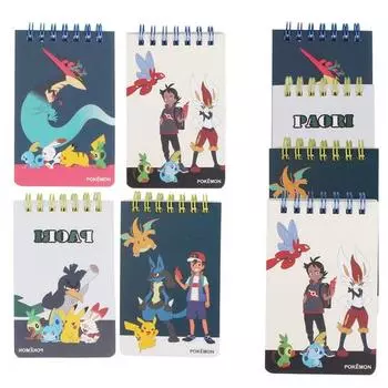 Блокнот с двумя кольцами Pokemon Sangcheol, 8 шт., популярные корейские игрушки для малышей