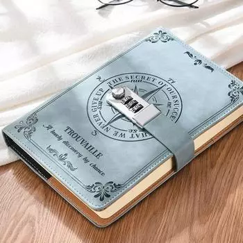 Блокнот с паролем A5, ретро-защищенный дневник, переплет, креативная ручная бухгалтерская книга, офис