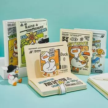 Блокнот с рисунком из мультфильма Chic Ins Style PU с магнитной пряжкой для студентов