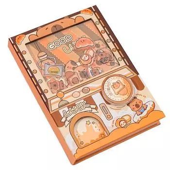 Блокнот с трясущейся капибарой, цветная внутренняя страница, квадратный блок для записей, маленький блокнот, декомпрессия