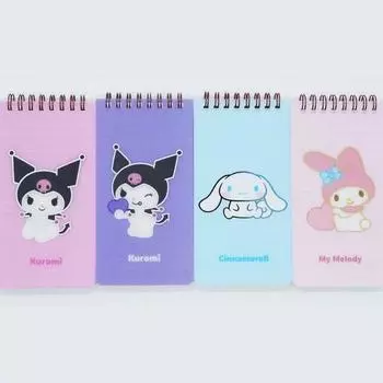 Блокнот Sanrio Characters Sangcheol Spring, 1 комплект (4 шт) удобно лежит в руке, смешанные цвета