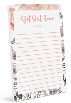 Блокнот со списком ежедневников Inkdotpot, блокнот для заметок, недатированный список дел, отрывной блокнот - 4,5 x 7,5 дюймов (50 листов) организатор 7.5x4.5 inches персиковый