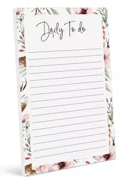 Блокнот со списком ежедневников Inkdotpot, блокнот для заметок, недатированный список дел, отрывной блокнот - 4,5 x 7,5 дюймов (50 листов) организатор 7.5x4.5 inches разноцветный