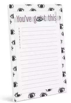 Блокнот со списком ежедневников Inkdotpot, блокнот для заметок, недатированный список дел, отрывной блокнот - 4,5 x 7,5 дюймов (50 листов) организатор 7.5x4.5 inches чёрный