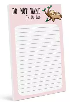 Блокнот со списком ежедневников Inkdotpot, блокнот для заметок, недатированный список дел, отрывной блокнот - 4,5 x 7,5 дюймов (50 листов) организатор 7.5x4.5 inches светло-розовый