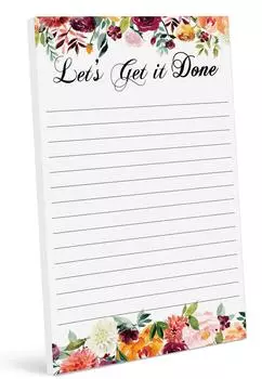 Блокнот со списком ежедневников Inkdotpot, блокнот для заметок, недатированный список дел, отрывной блокнот - 4,5 x 7,5 дюймов (50 листов) организатор 7.5x4.5 inches разноцветный