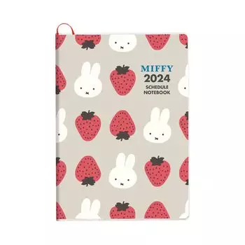 Блокнот Square Miffy 2024 A5 Monthly Gray October BD-5G2 (Начиная с 2023 г.)