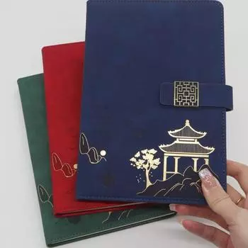 Блокнот в китайском стиле Подарочная коробка Блокнот Офисный блокнот Сувенир Package A чёрный