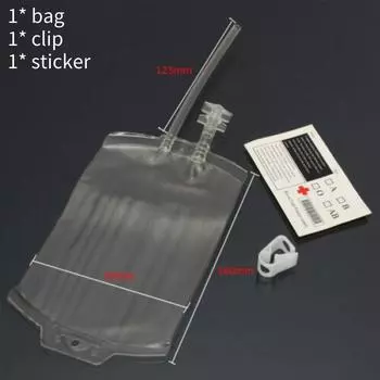 Blood Reusable Bags Halloween Party Haunted House Drink Transparency Container