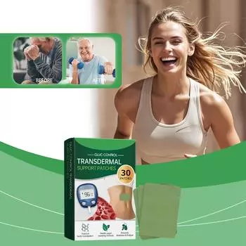 Blood Sugar Balance Patch With Mild Ingredients To Assist In Regulation, Portable And Easy To Use, Care For Health. One Size зелёный