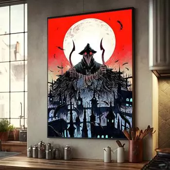 Bloodborne Хороший постер Украшение дома Высококачественная крафт-бумага Постер Настенная живопись Картина Кабинет Дом Украшение гостиной Картина 21cm30cm NoFrame