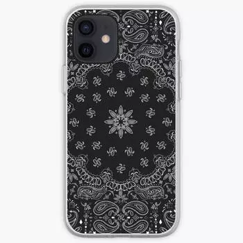 Bloodz&Cripz Gang Bandana Pattern Phone Case For IPhone 13 12 11 XS X 8 7 6 Plus Mini Pro Max SE 2022 Transparent Phone Cover iPhone 13