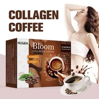 Bloom Collagen Coffee Luxe Slim Glutathione Порошок кофе для похудения L-глутатион