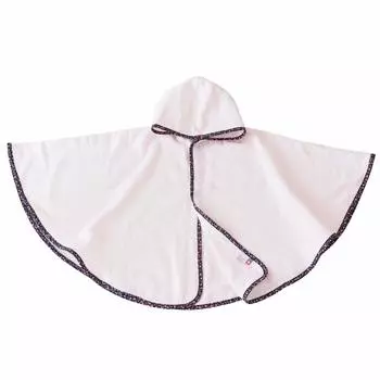 Bloom Imabari Baby Hooded Baby Lightweight Gauze Made in Cotton Fit-Use Poncho, Bathrobe, Quick-Drying, Fabric, Cute, Japan, 100% (Pink) розовый