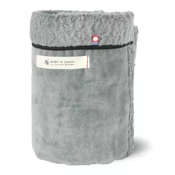 Bloom Imabari Lap Blanket Avenir 98 x 70cm Made in Japan Cotton Washable Reversible Sheep Processed Lap Blanket Approx. 100% (Gray)