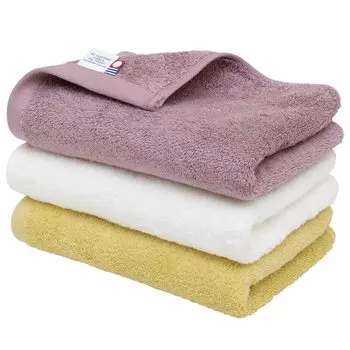 Bloom Imabari Towel Certified Face Towel 3 Piece Assorted Set Leon Hotel Specifications Sun Jokin Cotton Thick Water Absorbent Made in Japan Cotton
