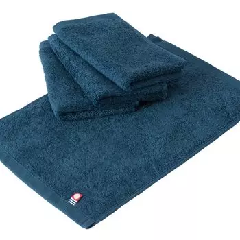 Bloom Imabari Towel Certified Hand Set of Just Face Made in Solid Simple Towels, 4, Handkerchiefs, Large, Japan, 100% Cotton, Absorbent, Quick-Drying,