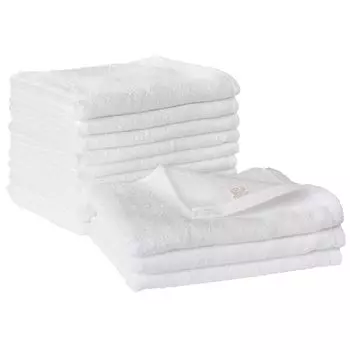 Bloom Made in Japan 200 Momme Face Set of White Commercial Bulk Quick Drying Towel, 12, Towel, Use, Thin, Plain, 100% Cotton, Purchase, Absorbent,