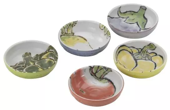bloom Mino ware picture letter set with small bowl 89780