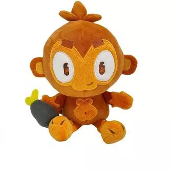 Bloons Monkey Plush Bloons Monkey City Милая мультяшная обезьянка, плюшевая кукла Dart Monkey, мягкая кукла Monkey King Bloons TD для детей, детский подарок на день рождения 20*17cm оранжевый