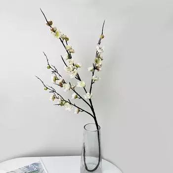 Blossom Silk Plum Flower Home Decor For Party Settings Realistic Flowers Fake