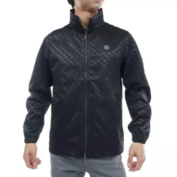 blouson monogram Outerwear golf LL [St. Andrews] Men s water-repellent full-zip (STA pattern, windproof, stretchy) / / 042-3220051 010_Black