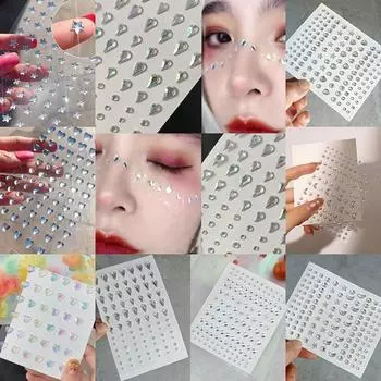 Blowfish FUGUMakeup Кубическая наклейка для лица Кубическая наклейка Pearl Кубическая наклейка, 10 штук