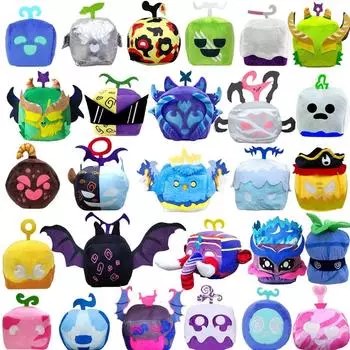 Blox Fruits Plush Hot Game Devil Fruit Stuffed Doll Рождественский подарок на день рождения для детей Популярные игрушки
